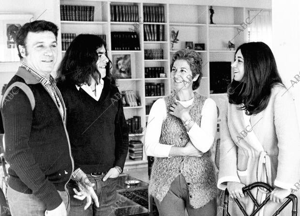 Paco rabal con su familia