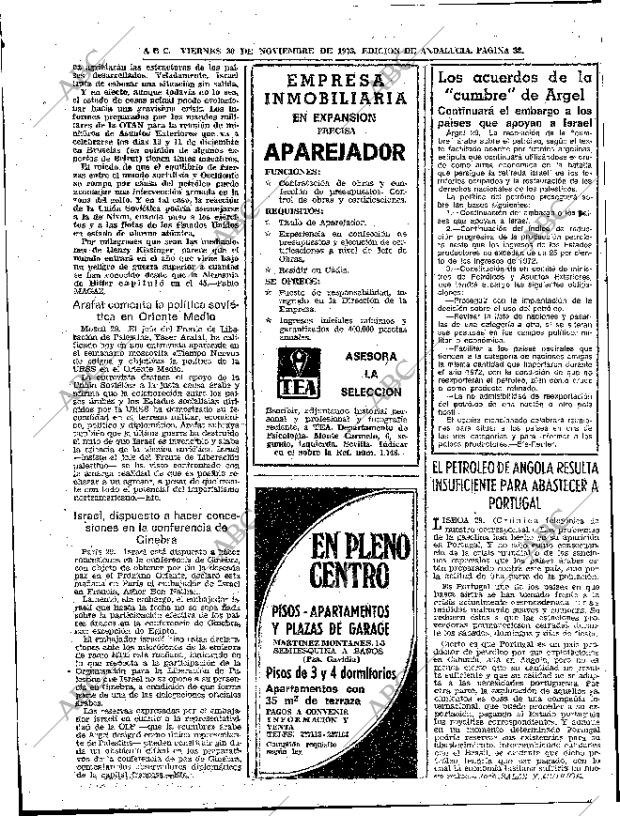 ABC SEVILLA 30-11-1973 página 32