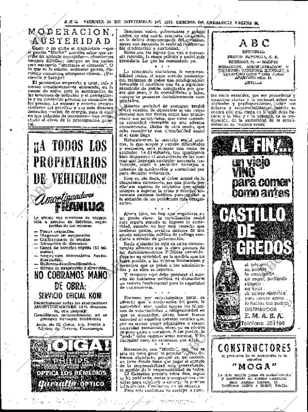 ABC SEVILLA 30-11-1973 página 36