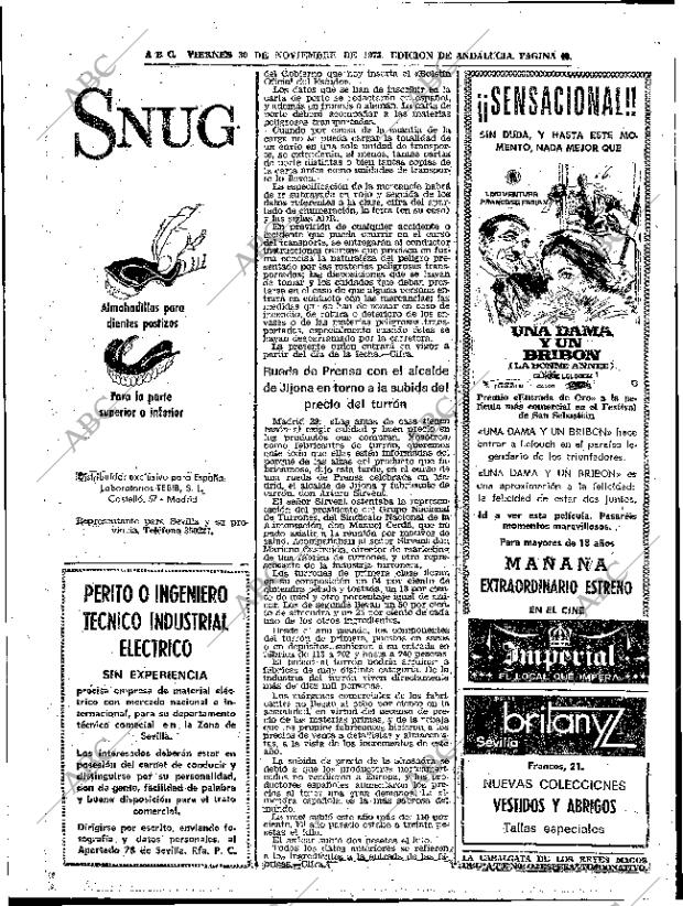 ABC SEVILLA 30-11-1973 página 40