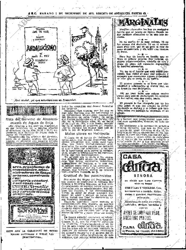 ABC SEVILLA 01-12-1973 página 49