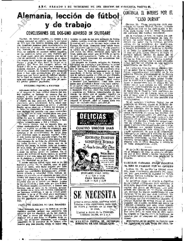 ABC SEVILLA 01-12-1973 página 61