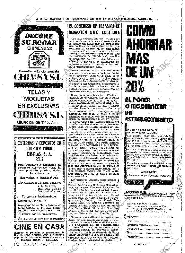 ABC SEVILLA 04-12-1973 página 104