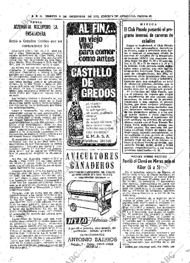 ABC SEVILLA 04-12-1973 página 67