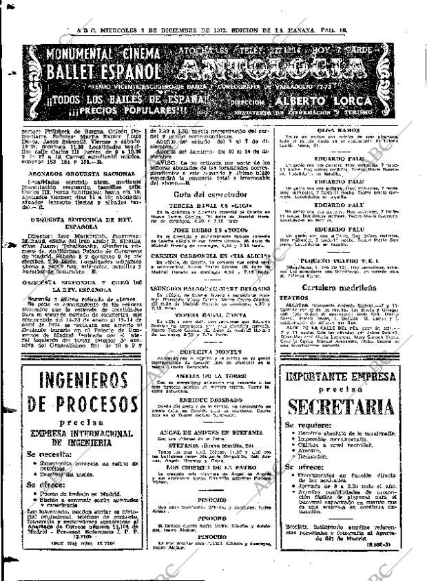 ABC MADRID 05-12-1973 página 86