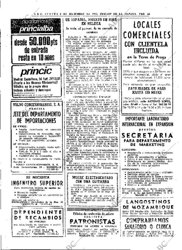 ABC MADRID 06-12-1973 página 44