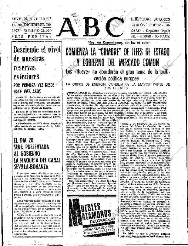 ABC SEVILLA 14-12-1973 página 31