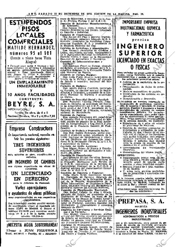 ABC MADRID 15-12-1973 página 30