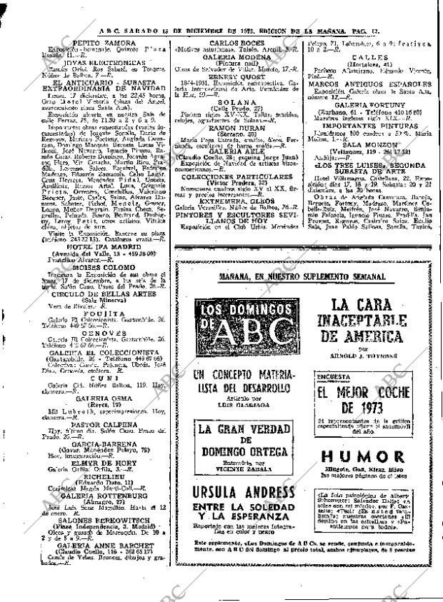 ABC MADRID 15-12-1973 página 67