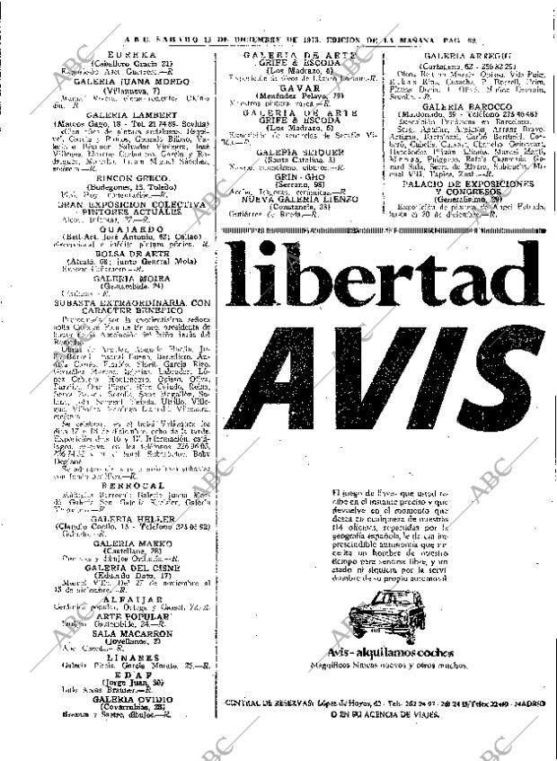 ABC MADRID 15-12-1973 página 69
