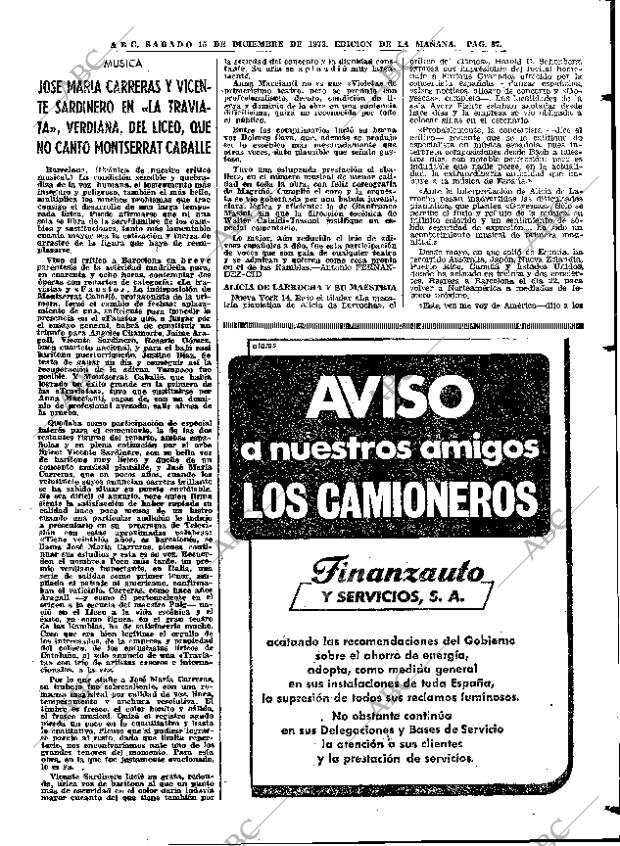 ABC MADRID 15-12-1973 página 87