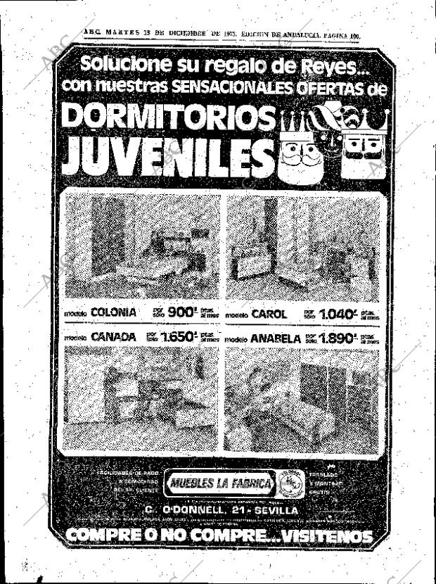 ABC SEVILLA 18-12-1973 página 100