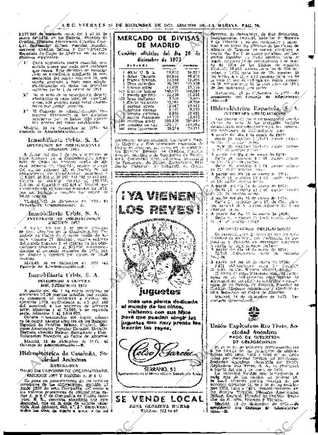 ABC MADRID 21-12-1973 página 79