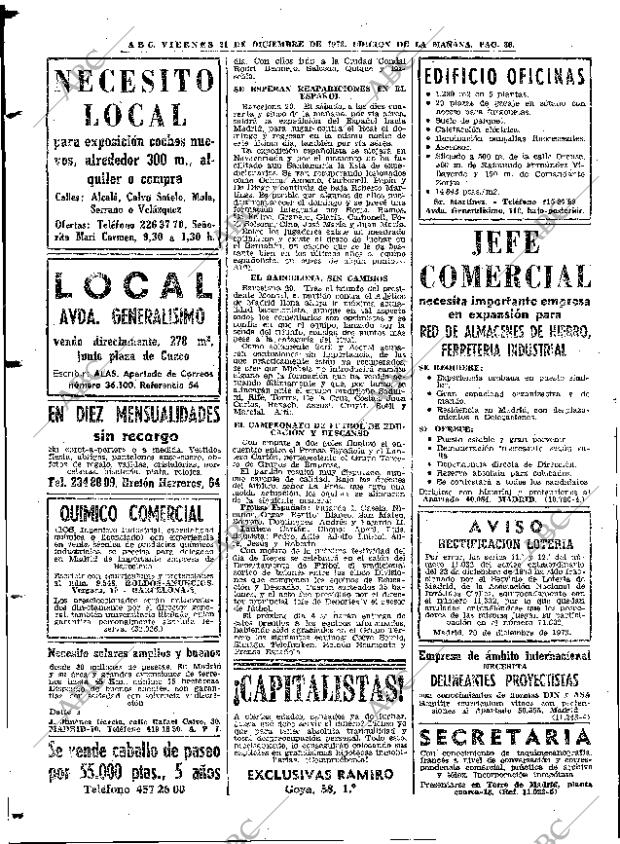 ABC MADRID 21-12-1973 página 86
