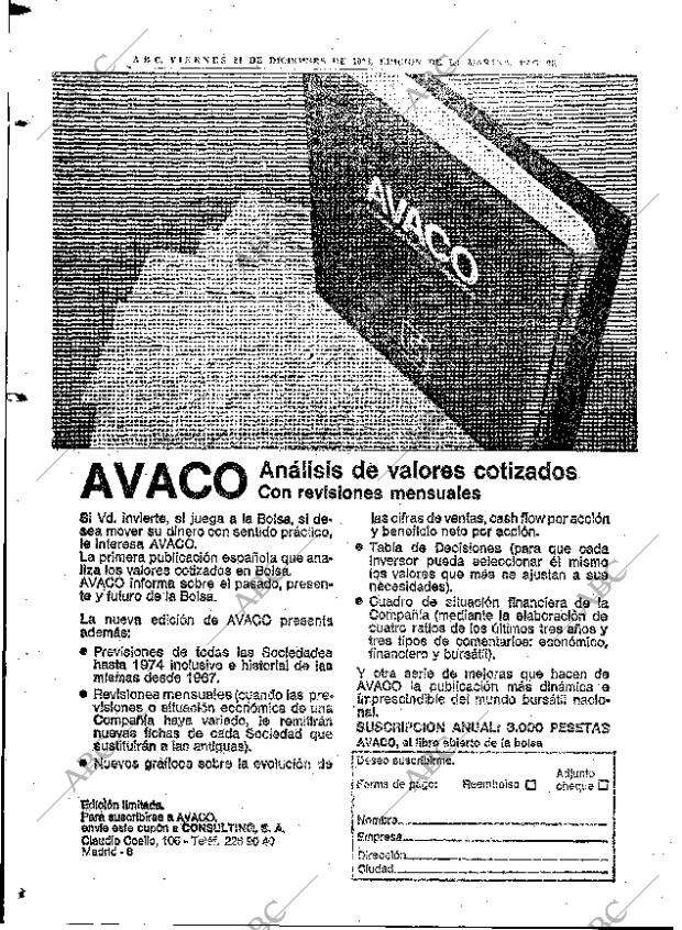 ABC MADRID 21-12-1973 página 96