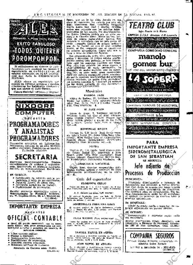 ABC MADRID 21-12-1973 página 97