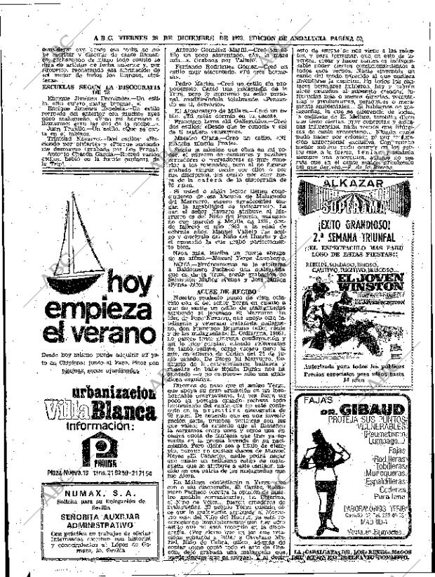 ABC SEVILLA 28-12-1973 página 50