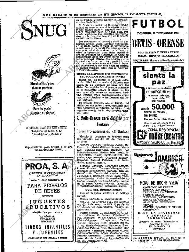 ABC SEVILLA 29-12-1973 página 58