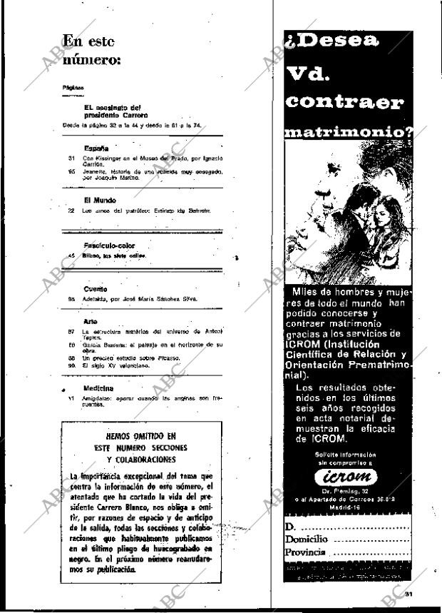 BLANCO Y NEGRO MADRID 29-12-1973 página 31