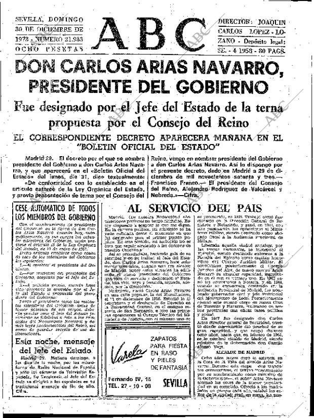 ABC SEVILLA 30-12-1973 página 31