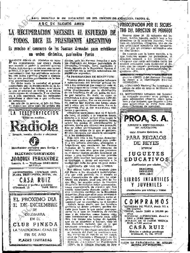 ABC SEVILLA 30-12-1973 página 41