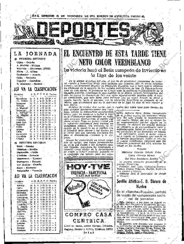 ABC SEVILLA 30-12-1973 página 61