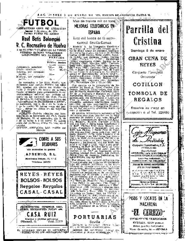 ABC SEVILLA 03-01-1974 página 36