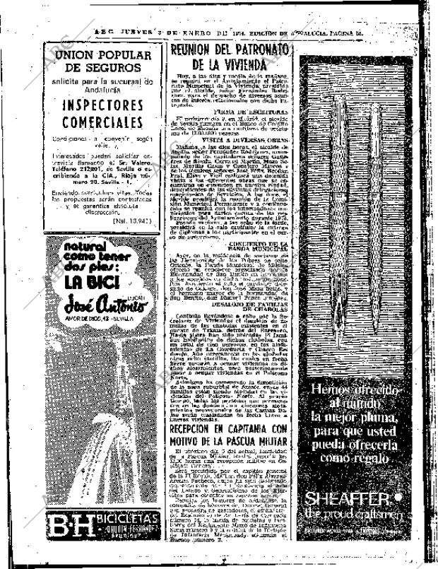 ABC SEVILLA 03-01-1974 página 54