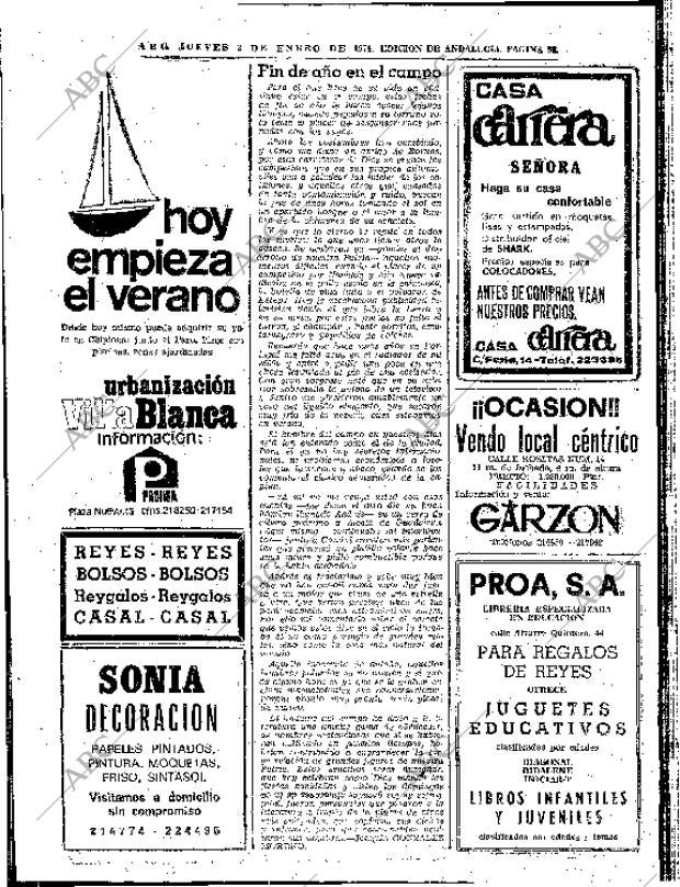 ABC SEVILLA 03-01-1974 página 58