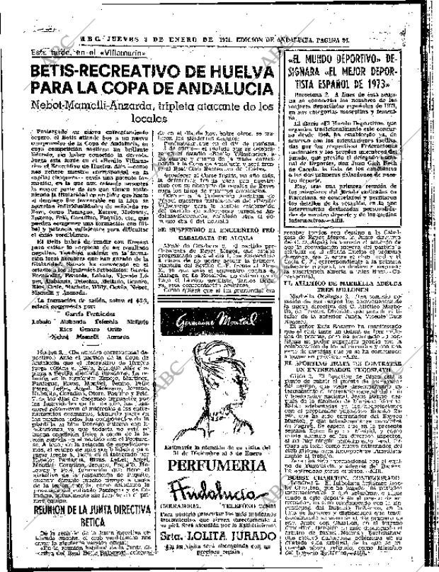 ABC SEVILLA 03-01-1974 página 64