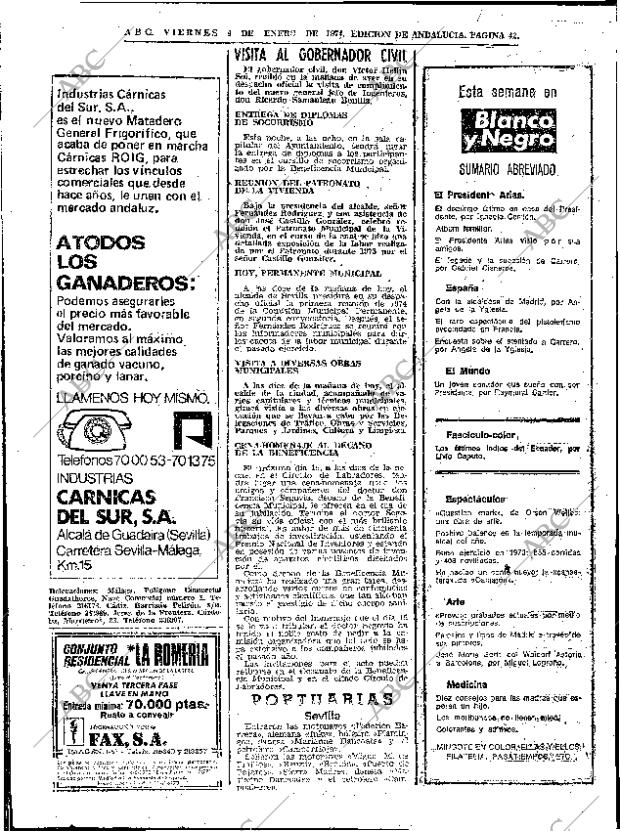 ABC SEVILLA 04-01-1974 página 42