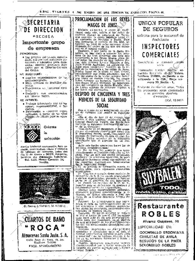 ABC SEVILLA 04-01-1974 página 44