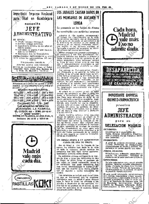 ABC MADRID 05-01-1974 página 41