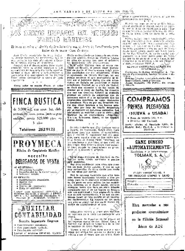 ABC MADRID 05-01-1974 página 64