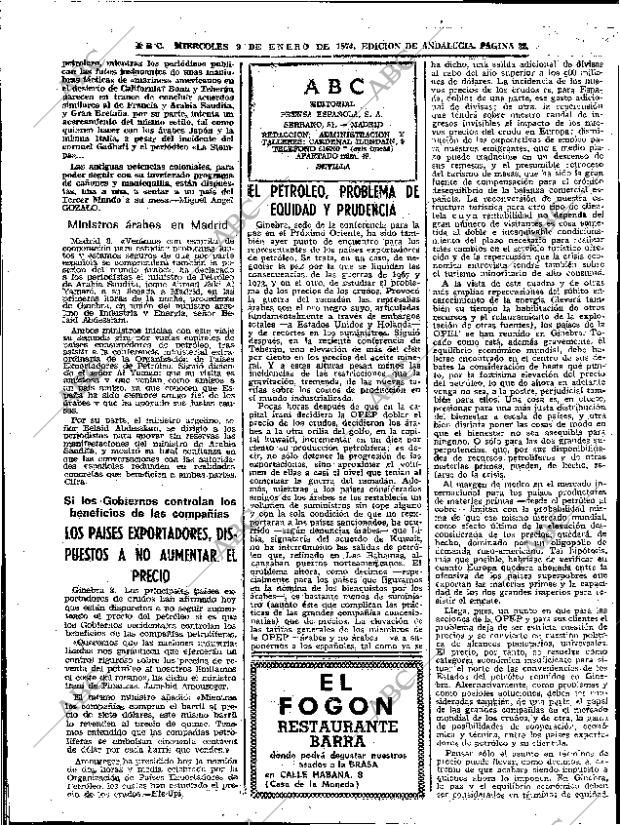 ABC SEVILLA 09-01-1974 página 32