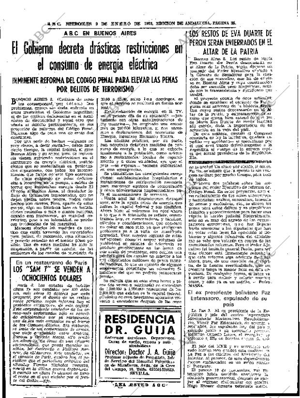 ABC SEVILLA 09-01-1974 página 35