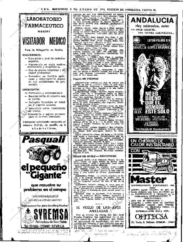 ABC SEVILLA 09-01-1974 página 68