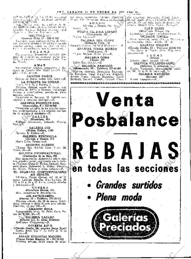 ABC MADRID 12-01-1974 página 63