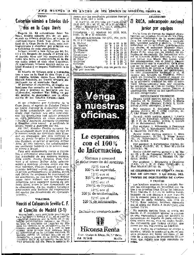 ABC SEVILLA 15-01-1974 página 56