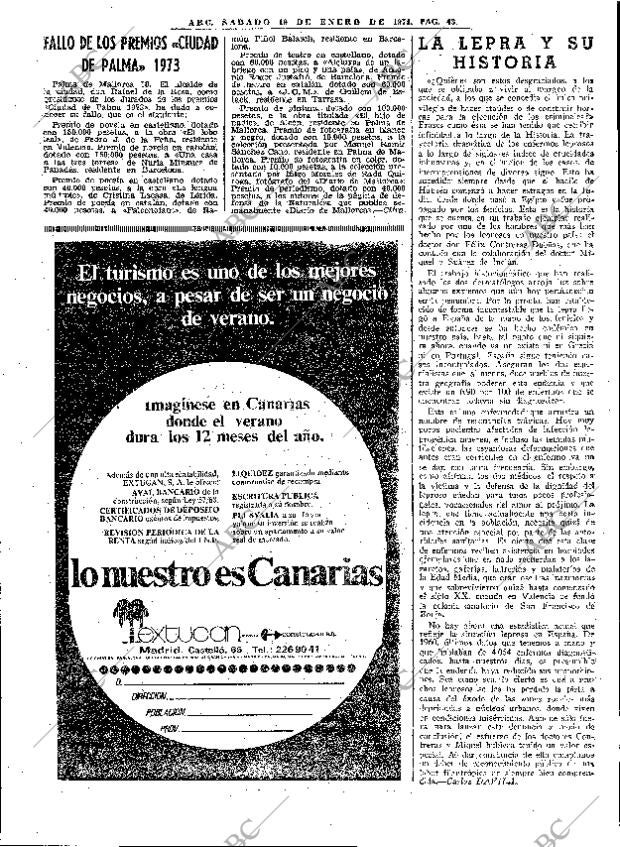 ABC MADRID 19-01-1974 página 39