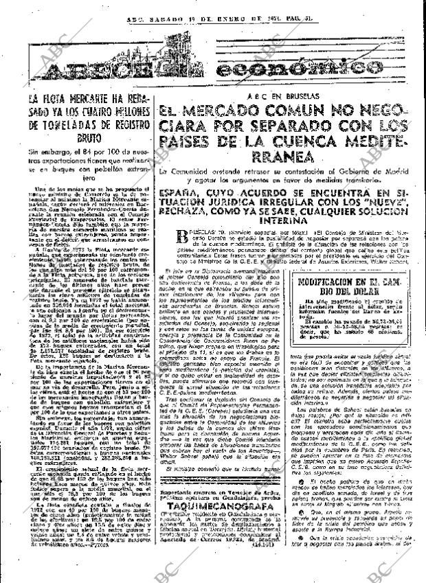 ABC MADRID 19-01-1974 página 47