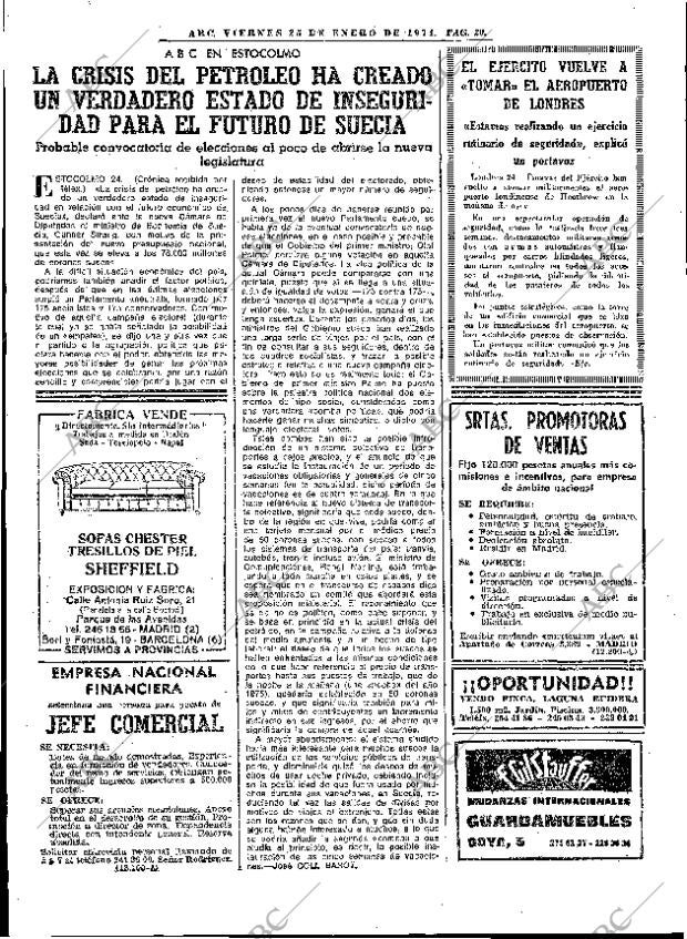 ABC MADRID 25-01-1974 página 20