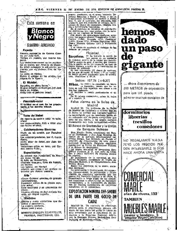 ABC SEVILLA 25-01-1974 página 32