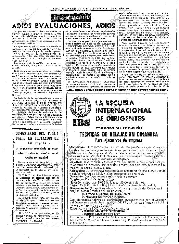 ABC MADRID 29-01-1974 página 49