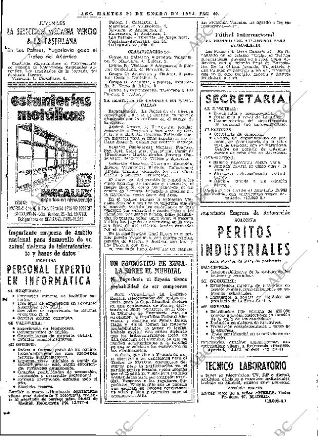 ABC MADRID 29-01-1974 página 54