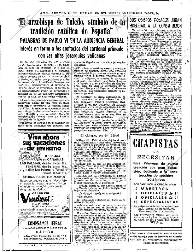 ABC SEVILLA 31-01-1974 página 26