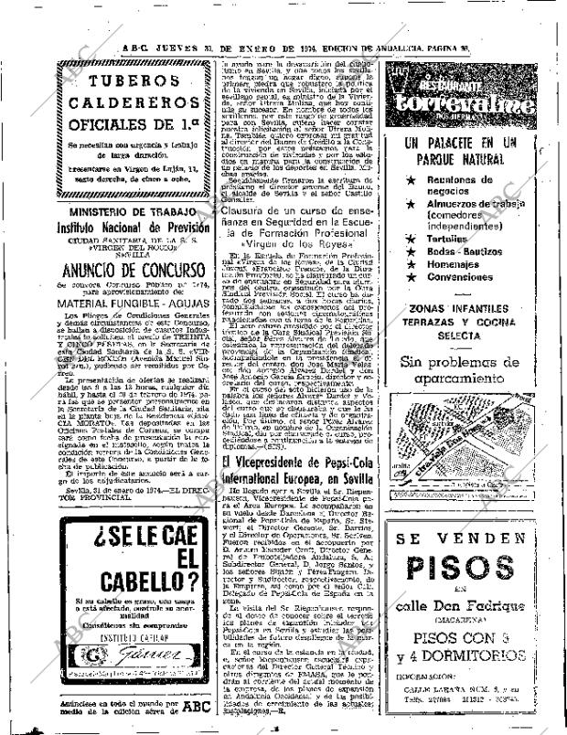 ABC SEVILLA 31-01-1974 página 36