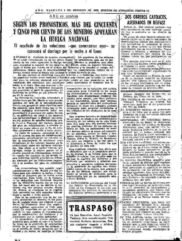 ABC SEVILLA 01-02-1974 página 17