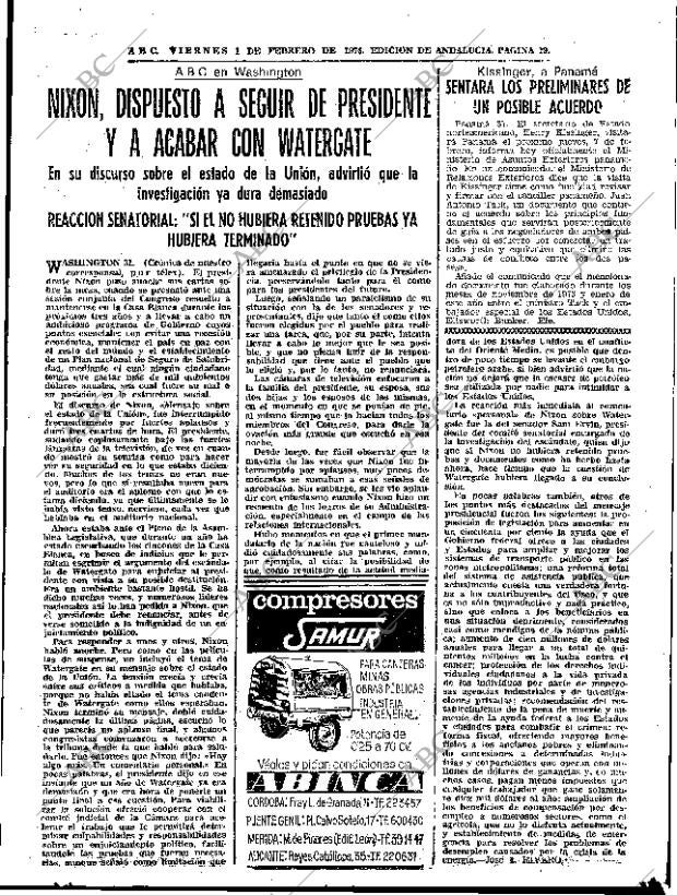 ABC SEVILLA 01-02-1974 página 19