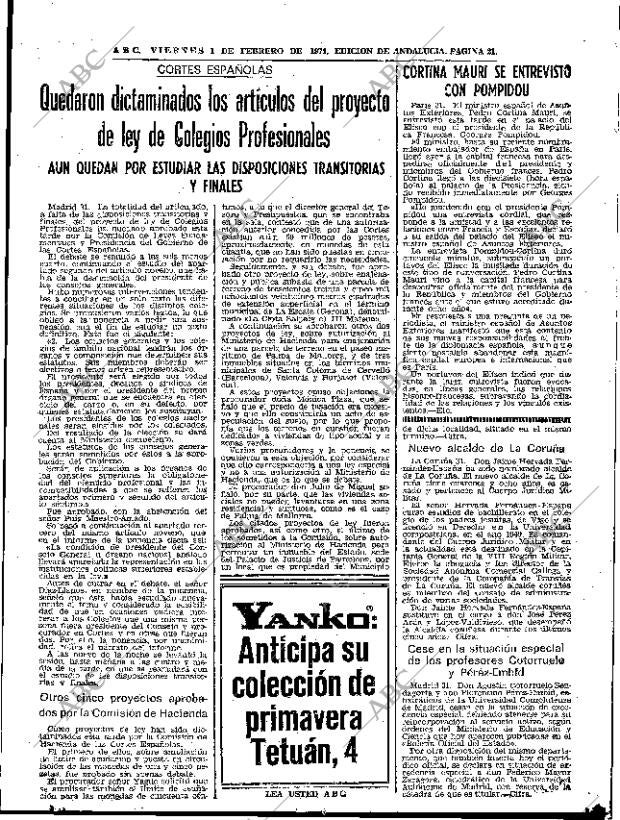 ABC SEVILLA 01-02-1974 página 21